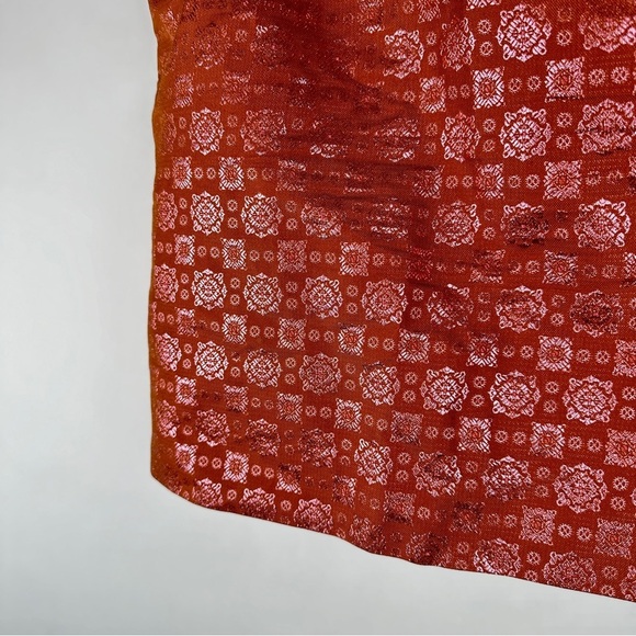 J. Crew Gold and Burnt Orange Skirt | US Size 8 - Picture 4 of 9